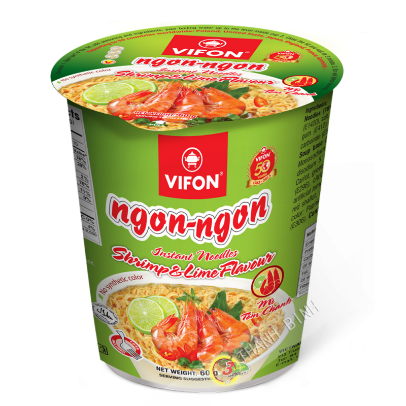 Soupe Nouille Crevette Citron Bol Vifon G Vietnam