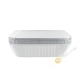 Alufoil container + lid 10pcs 10x20x7cm