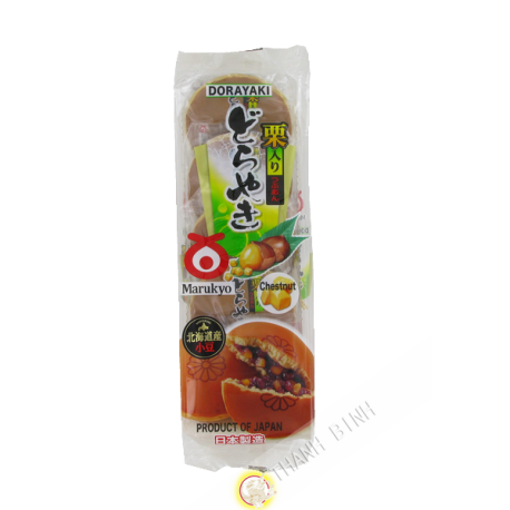 Pastel de frijol rojo y castaño Kuriiri Dorayake 5pcs MARUKYO 300g Japón