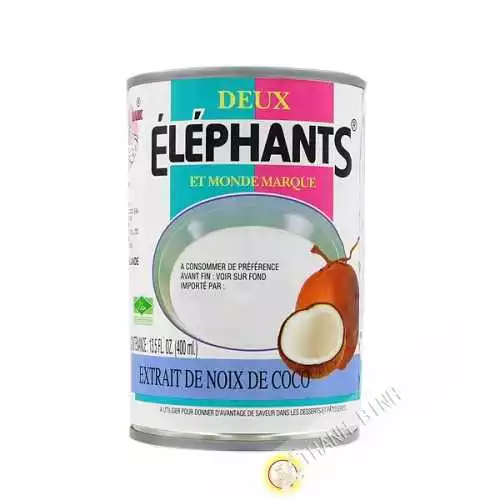 La leche de coco ELEFANTES 400 ml de Tailandia