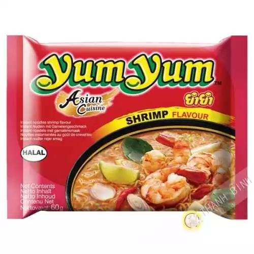 Nouille instantanee Yum yum crevette 60g - Thaïlande