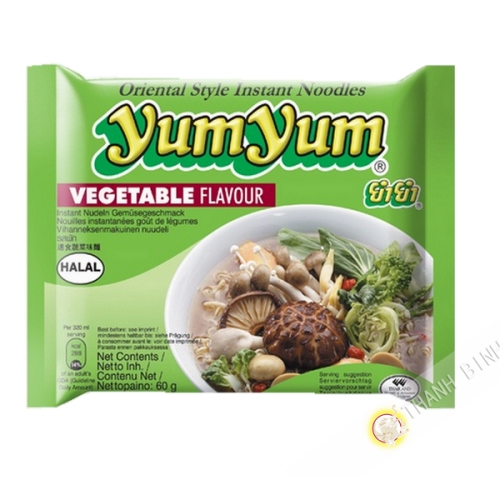 Soupe nouille végétarien YUM YUM 60g Thailande