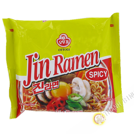 Soup noodle Jin Ramen Hot OTTOGI 120g Korea