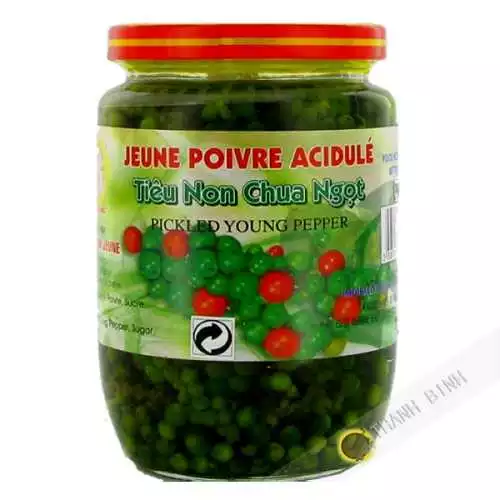 Jeune poivre vert acidulé DRAGON OR 390g Vietnam