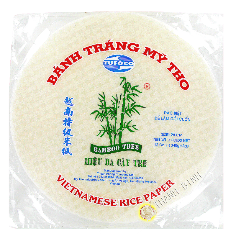 Feuille de riz 28cm pour nems JEUNE FILLE 1kg Vietnam