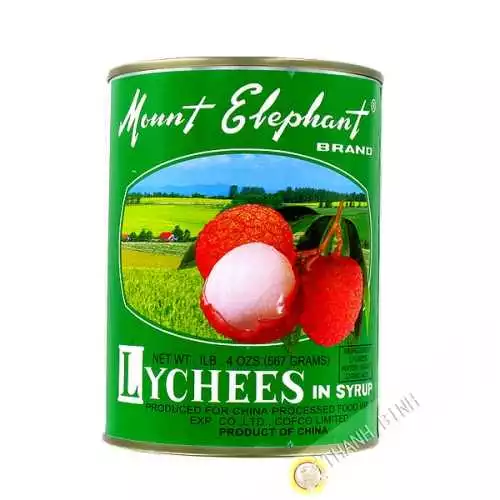 Litchis sirop Mount Elephant 567g - Chine 