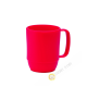 Small mug cup plastic micro-ondable red 350ml 7,5x9,5cm INOMATA Japan