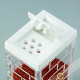 Box spice powder, white plastic 7 holes Ø0,2cm 4x9cm INOMATA Japan