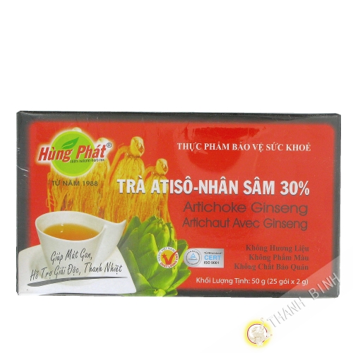 Té artichaud con ginseng COLGADO PHAT 25x2g Vietnam