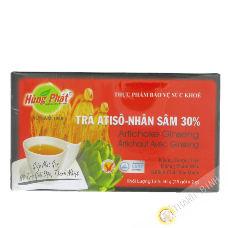 Tea artichaud with ginseng HUNG PHAT 25x2g Vietnam