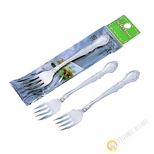 Salad / ngã ba tráng miệng, lô thép không gỉ 3pc 14cm KOHBEC Bản