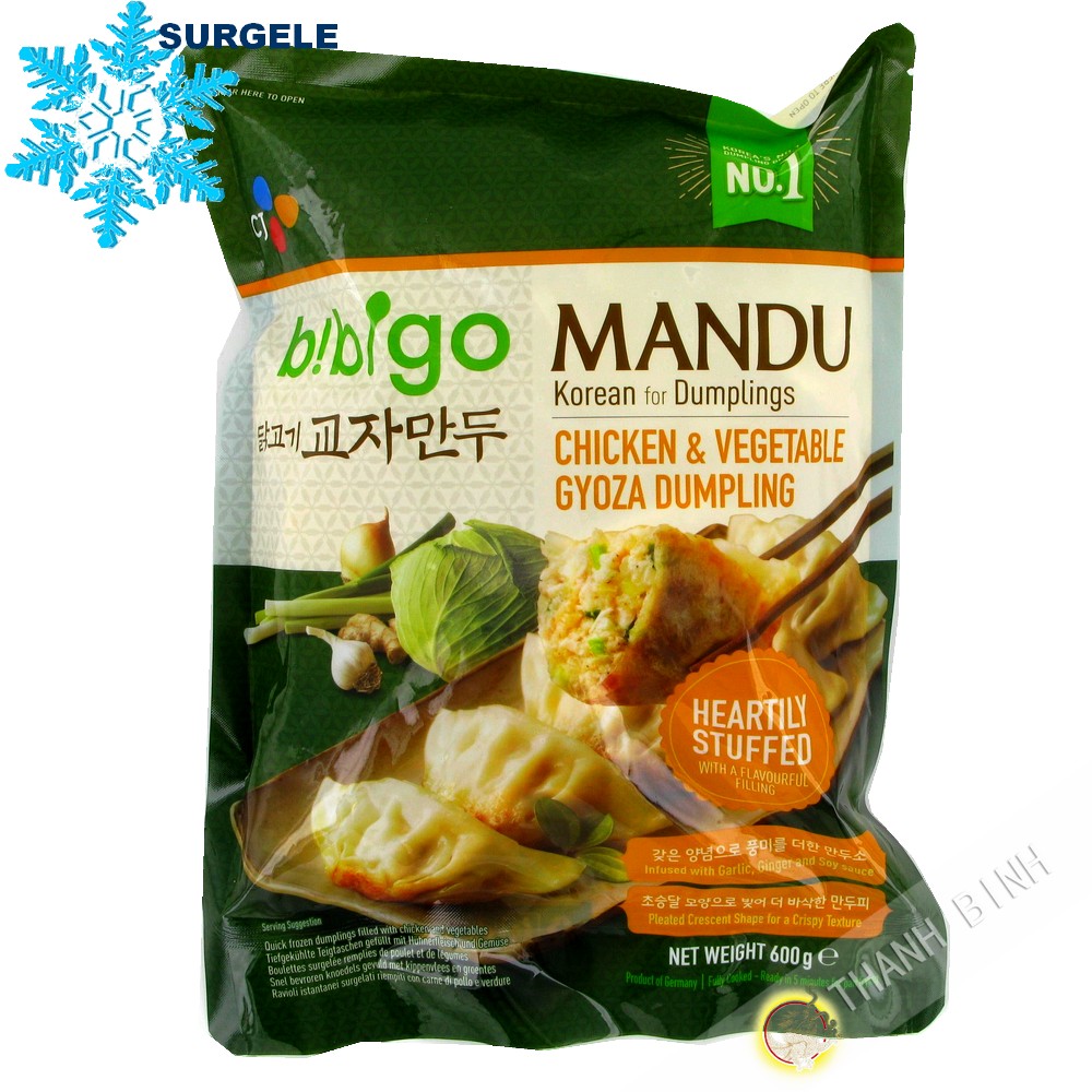 Gyoza Mandu Chicken Vegetable Mandu Bibigo 600g Germany Surgles