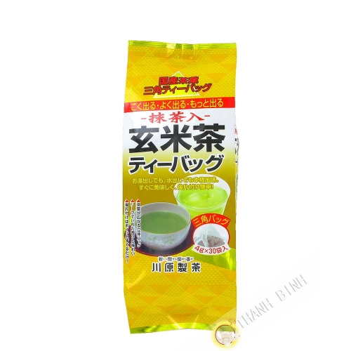 Trà xanh Matcha với cơm thổi KAWAHARA 120g Nhật Bản