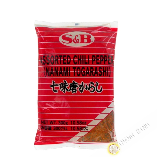 Hỗn hợp gia vị Shichimi SB 300g JP