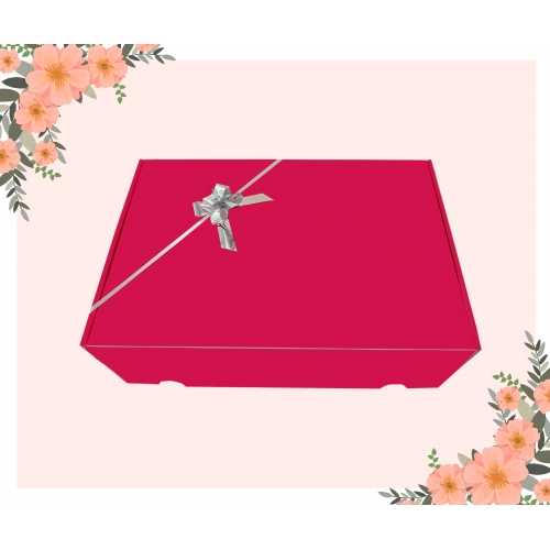 Hộp quà tặng Fuchsia sáng bóng 24x35x10cm