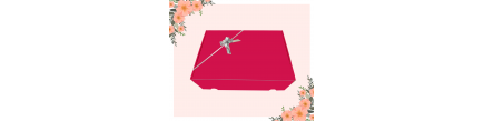 Caja regalo fucsia brillante 24x35x10cm