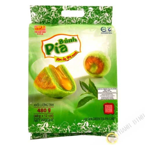 Gâteau Pia Kim Sa Thé vert TAN HUE VIEN 480g