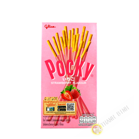 Biscuit fraise POCKY 47g Thailande