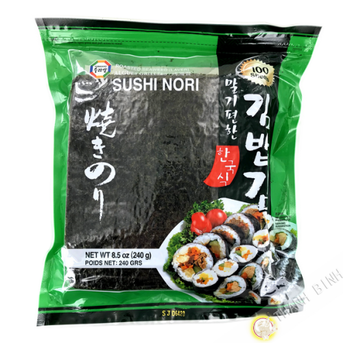 Lá rong biển để làm sushi nori SURASANG (100 tấm) Hàn Quốc