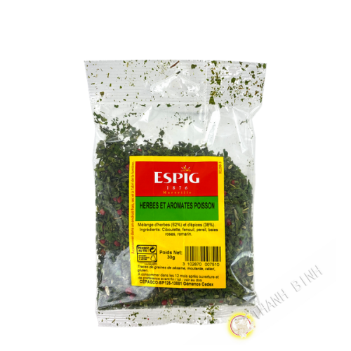 Herbes et arômates poisson 100g ESPIG