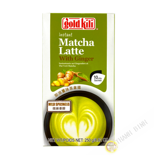 Nước uống liền Matcha latte gừng GOLD KILI 250g Singapore