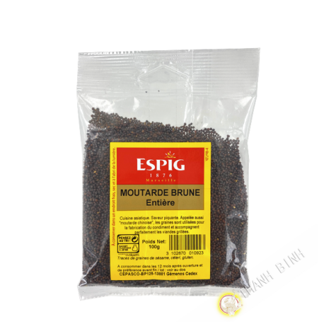 Moutarde brune ESPIG 100g