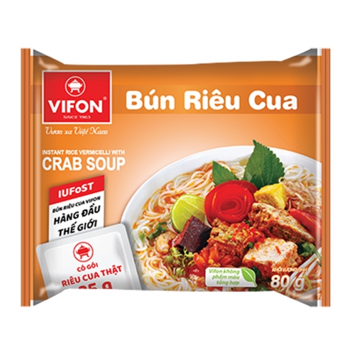 Bún riêu cua ăn liền VIFON 80g Việt Nam