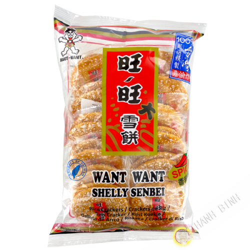 Bánh gạo cay Shelly senbei WANT WANT 150g Đài Loan