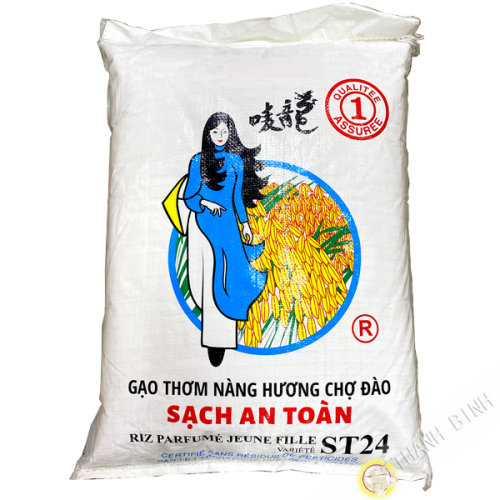 Rice fragrant long-without residues of pesticides GIRL ST24 18kg Vietnam