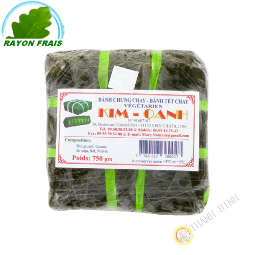 Gateau Riz Gluant Vegetarien Banh Chung KIM  OANH 750g France - FRAIS