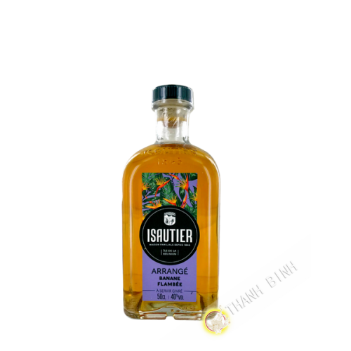 Flambierter Bananen-Arrangement-Rum-Likör ISAUTIER 500 ml 40° Réunion