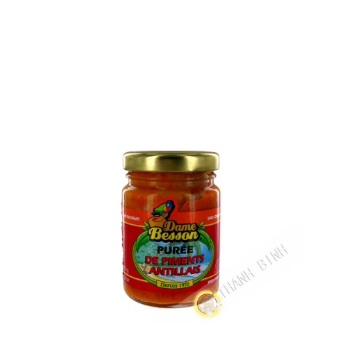 Purée piment antillais DAME BESSON 90g Guadeloupe