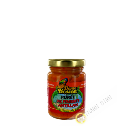 Purée piment antillais DAME BESSON 90g Guadeloupe