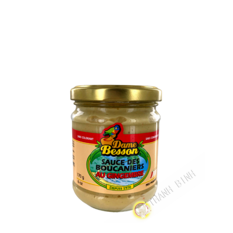 Sauce des boucaniers au gingembre DAME BESSON 170g Guadeloupe