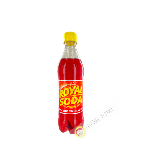 Boisson gazeuse saveur grenade ROYAL SODA 500ml Martinique