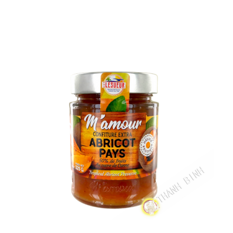 Confiture extra abricot pays M'AMOUR 325g Guadeloupe