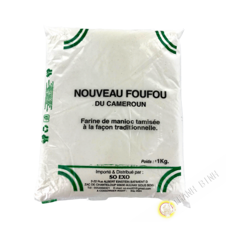 Farine de manioc tamisée Foufou SO EXO 1kg Cameroun