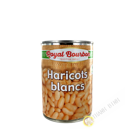 Haricots blancs nature ROYAL BOURBON 400g Réunion