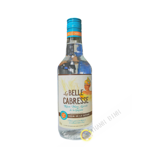 Landwirtschaftlicher weißer Rum LA BELLE CABRESSE 700 ml 50° Guyana