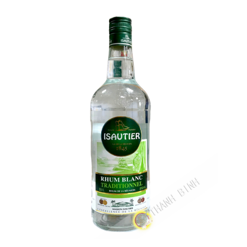 Rum bianco tradizionale ISAUTIER 1L 49° Riunione