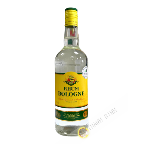 Rum nông nghiệp trắng BOLOGNE 1L 50° Guadeloupe