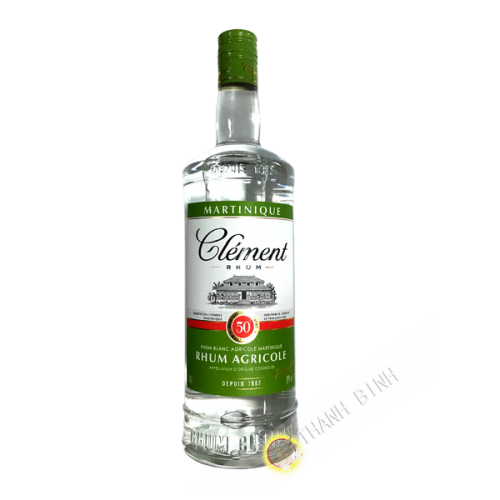 Rượu rum trắng nông nghiệp CLEMENT 1L 50° Martinique