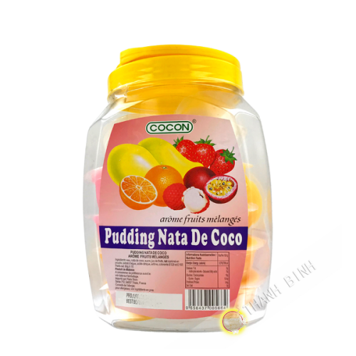 Gelatina di budino nata al cocco con frutti esotici COCON 16pzx80g Malesia