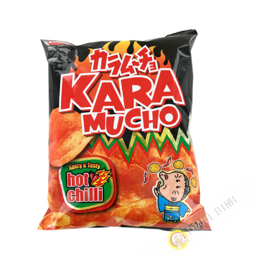 Sehr scharfe Kartoffelchips KARA MUCHO 60g Japan