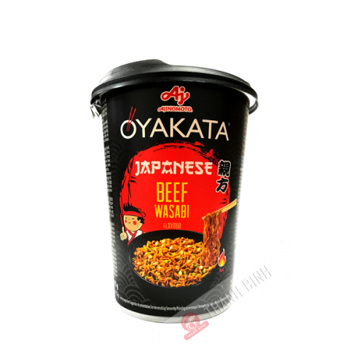 Fideos salteados Yakisoba wasabi beef Oyakata cup AJINOMOTO 93g Japón