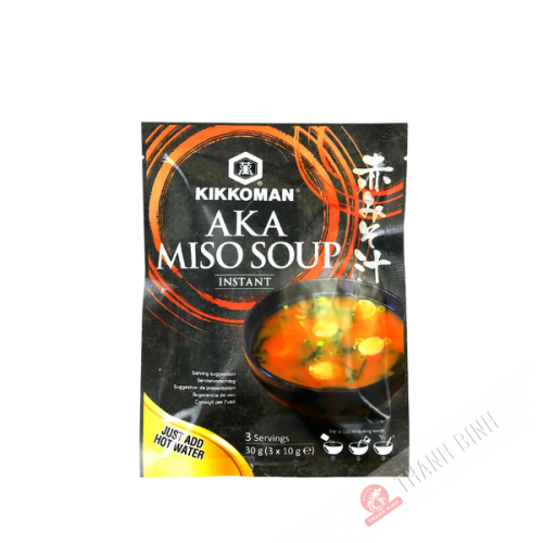 Súp miso aka tức thì KIKKOMAN 30g Nhật Bản