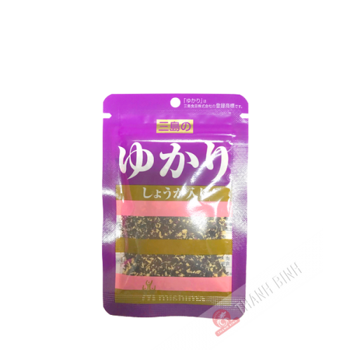 Condimento de arroz caliente furikake yukari shogairi MISHIMA 22g Japón