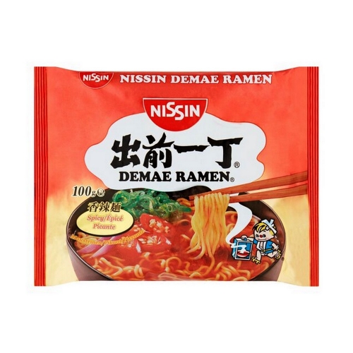 Zuppa di noodle Demae Ramen piccante NISSIN 100g Ungheria