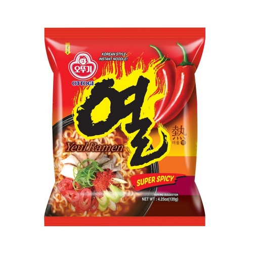 Fideos Ramen picante Yeul Ramen OTTOGI 120g Corea