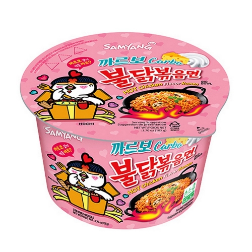 Nouille sauté carbo spicy SAMYANG 105g Corée